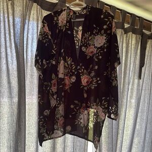 George Black Floral Duster
